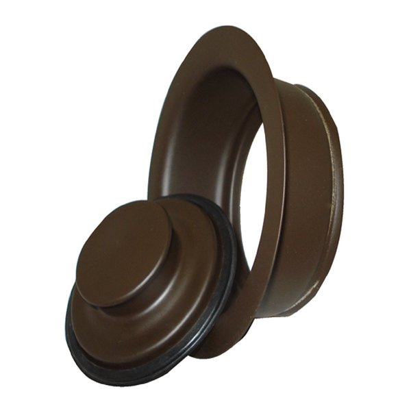 Mr. Scrappy Oil Rubbed Bronze Sink Drain Flange and Stopper for 3-Bolt Mount Garbage Disposals 21-DSFS3-ORB